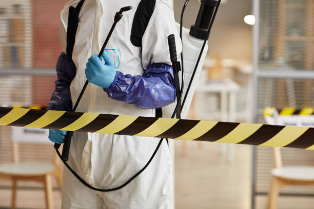 Professional Biohazard Cleanup technician working in Armstrong, TX